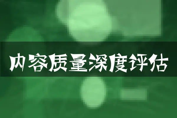 内容质量深度评估